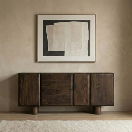 Aparador de Madera de Mango Oscura