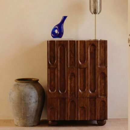 Aparador Bas à 2 portes en bois de manguier Even