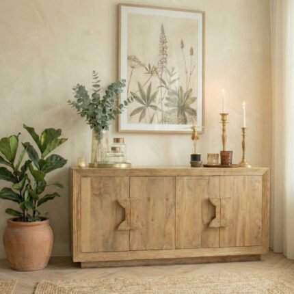 Aparador Lonnie de madera de acacia