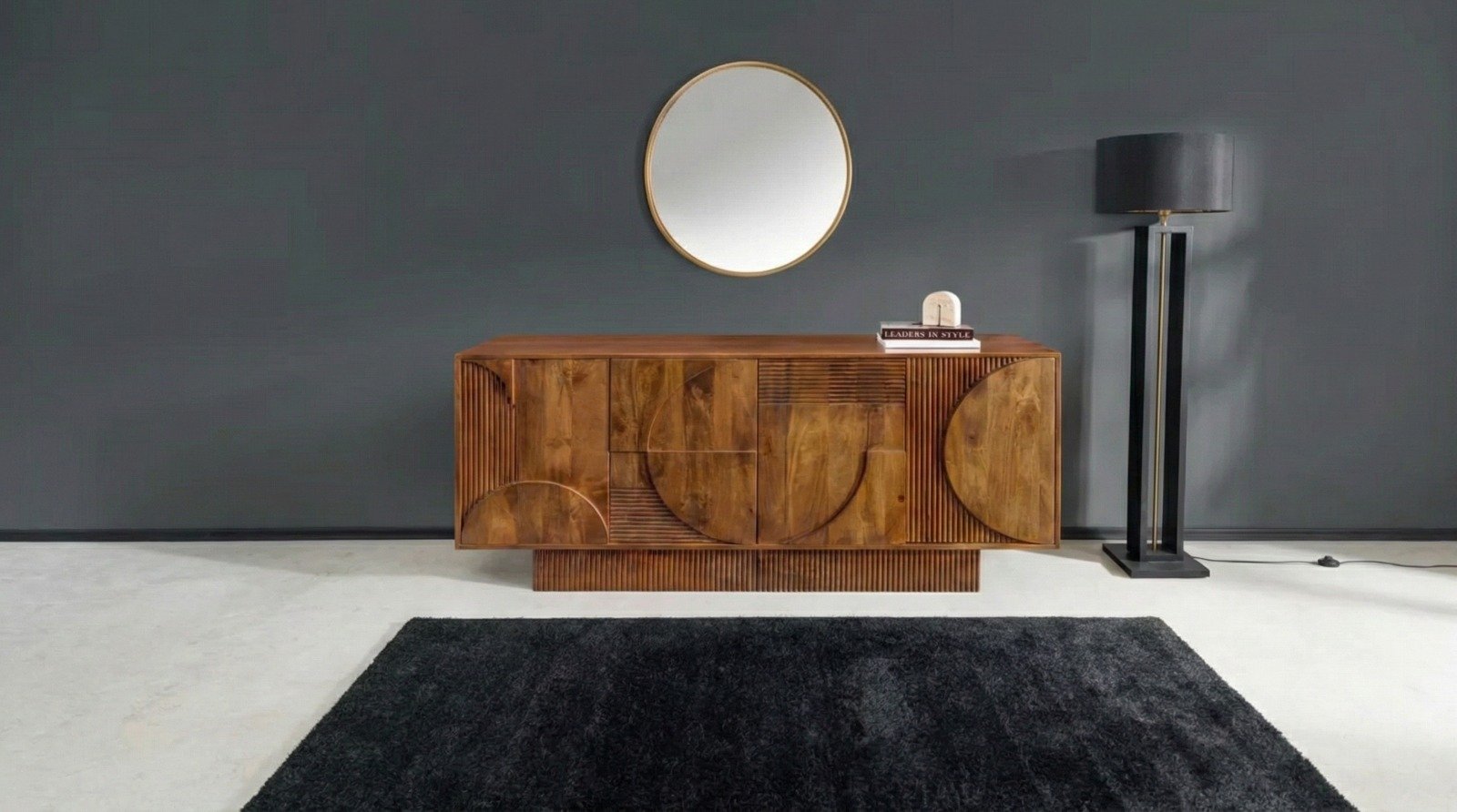 Buffet 170 cm end Maguire Marron Sculpt – Design Moderne & Grand Rangement Buffet 170 cm end Maguire Marron Sculpt – Design Moderne & Grand Rangement