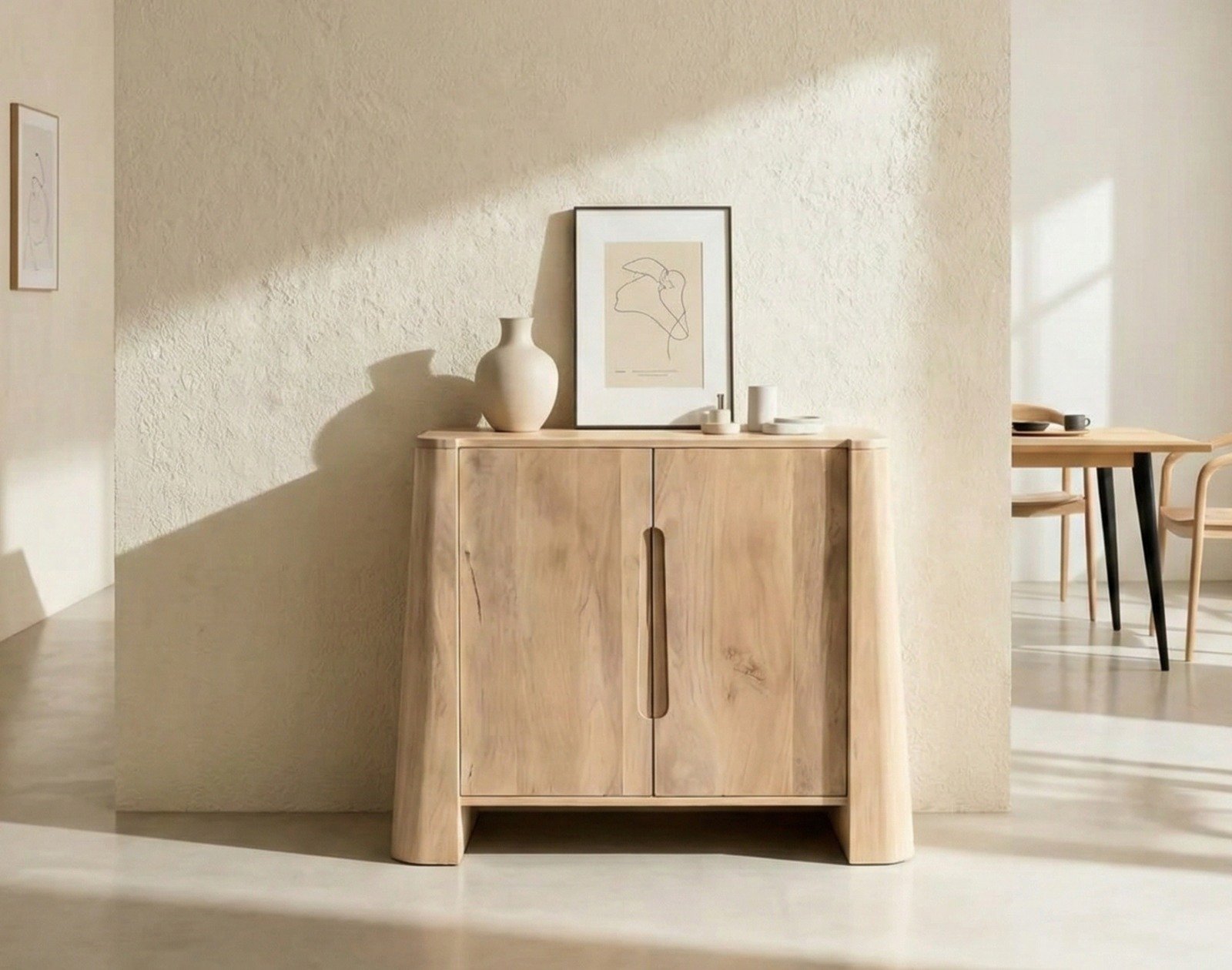 Buffet en bois de manguier clair Buffet en bois de manguier clair