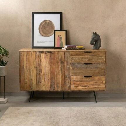 Buffet en bois recyclé vintage