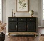 Wood Buffet Sideboard Black
