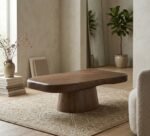 Mesa de Centro de Madera de Mango Maciza