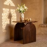 Mesa Lateral Quadara de Madeira de Manga