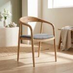 Chaise en acacia massif et - Image 3