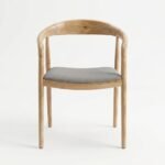 Chaise en acacia massif et
