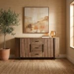 Meuble en Mahogany et Teck Recyclé 