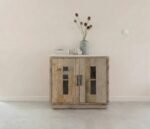 Buffet en marbre et bois de manguier