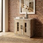 Buffet en marbre et bois de manguier - Image 3