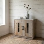 Buffet en marbre et bois de manguier - Image 2