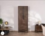 Armoire 3 portes et tiroirs en manguier massif - Image 10
