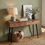 Console 120 en Bois Massif Recyclé & Métal Noir – 2