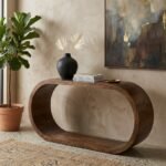 Console en bois de manguier (160 x 40 cm) Adgar  - Image 4