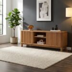 Meuble TV en chêne huilé – design moderne - Image 4