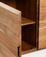 Aparador Bas à 3 Portes en Bois d’Acacia Lucil - Image 2