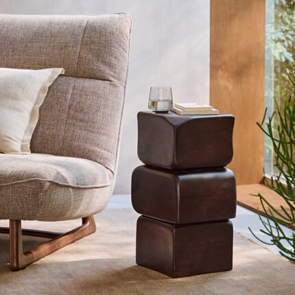 Bout de canapé en manguier massif