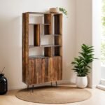 Bibliothèque en bois massif