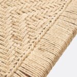 Banc indien en corde tressée et manguier  - Image 3