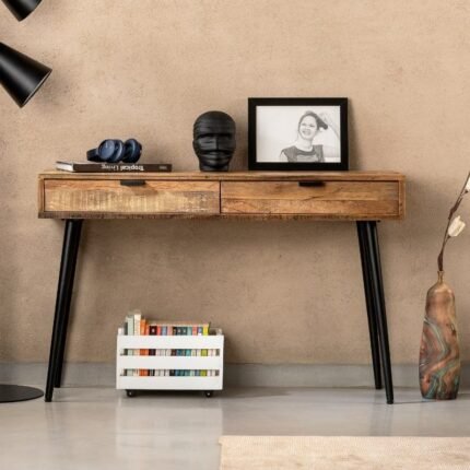 Console 120 en Bois Massif Recyclé