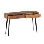 Console 120 en Bois Massif Recyclé & Métal Noir – 2 - Image 2