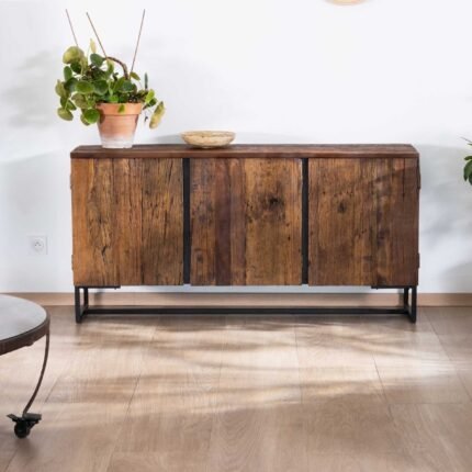 Buffet 3 portes en acacia massif