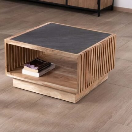 Table base et bout de canapé end acacia