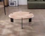 Table basse ronde en acacia
