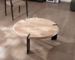 Table basse ronde en acacia - Image 6