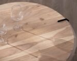 Table basse ronde en acacia - Image 3