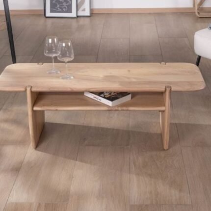Table basse en acacia massif