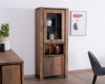 Buffet Design en palissandre et Acacia avec Niche Éclairée LED