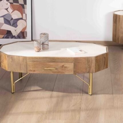 Table basse octogonale en