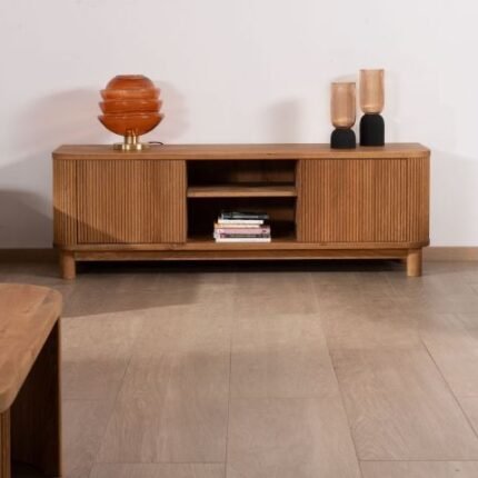 Meuble TV en chêne huilé