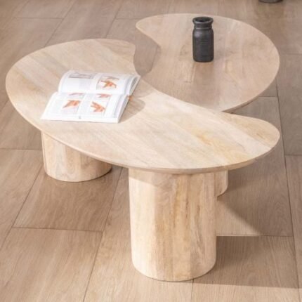 Table basse en manguier massif