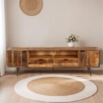 Grand Meuble TV 205cm en Bois