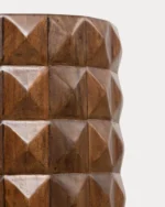 Mesa Lateral Redonda de Madeira de Manga - Image 4