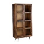 Bois Massif Recyclé & Métal Noir – 2 Portes - Image 4