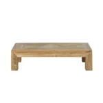 table de salon rectangulaire en bois certifié - Image 4