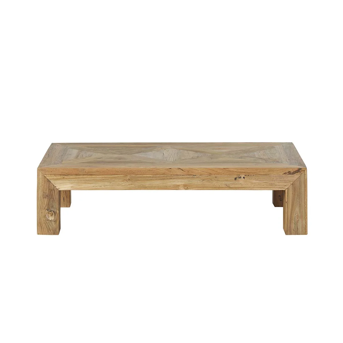 table de salon rectangulaire en bois certifié - Image 4