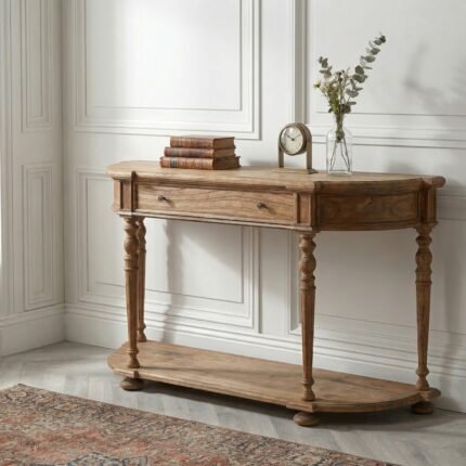 151 cm White Cedar Console Table