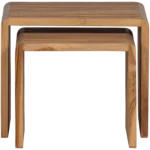 Set of 2 Organic Recycled Side Tables  - Image 6