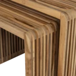 Set of 2 Organic Recycled Side Tables  - Image 4