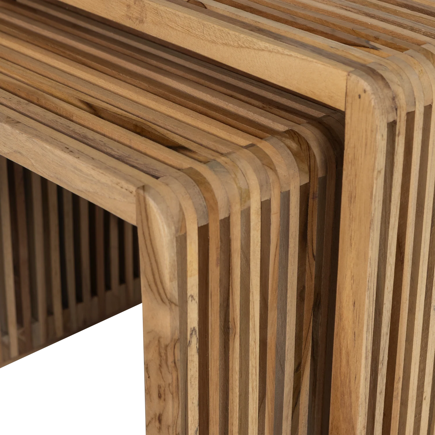 Set of 2 Organic Recycled Side Tables  - Image 4