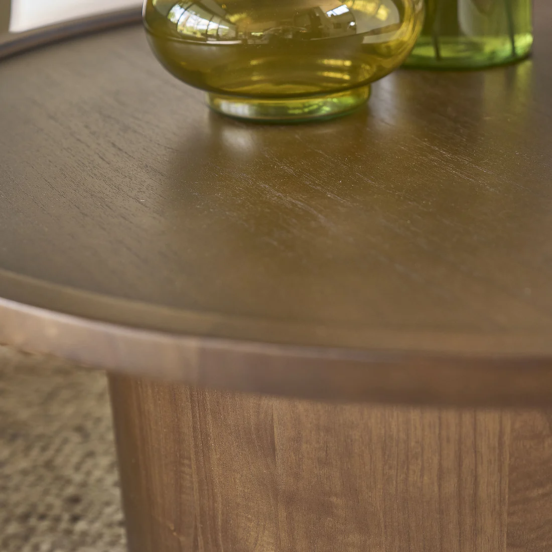 table de salon ronde mindi massif - Image 4