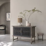 meuble de rangement en bois recyclé