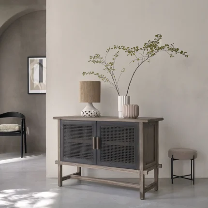 meuble de rangement en bois recyclé