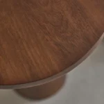 table de salon ronde en bois de manguier massif - Image 2