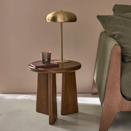 table ronde en acacia certifié