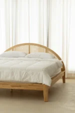 Soft Arch Rattan Headboard